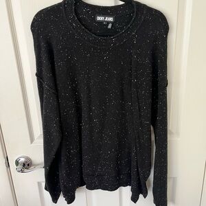 DKNY Black Speckled Crew Neck Sweater